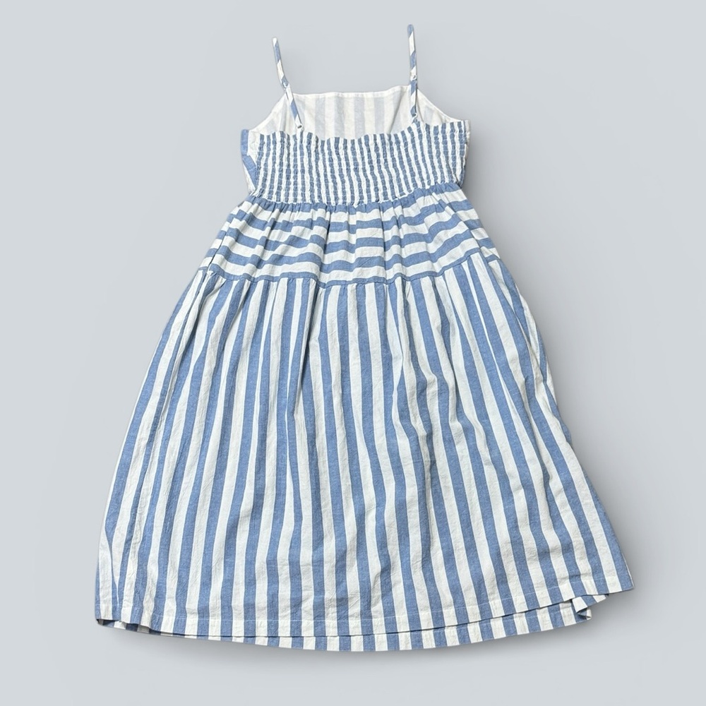 NWT Universal Thread Blue & White Striped Midi Dress - Picture 4 of 7